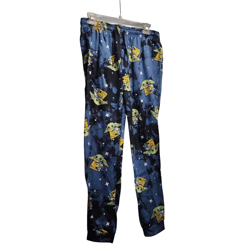 Star Wars The Child Baby Yoda Sleep Pants Kids Small Blue Polyester‎ Pajamas